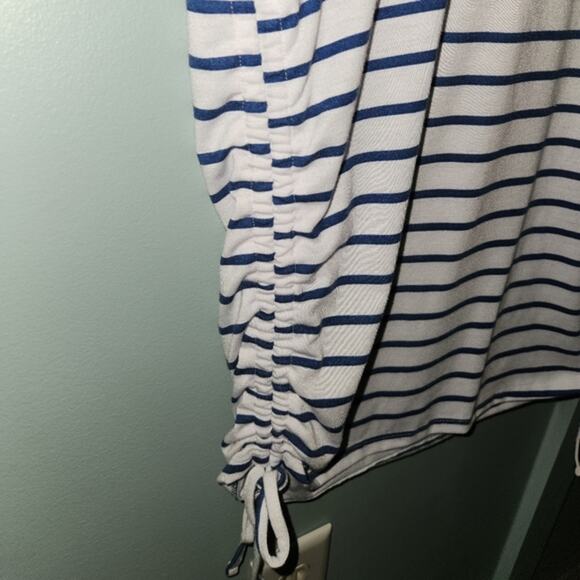 Fyve Short Sleeve Blue and White Shirt Size Small - Picture 3 of 9